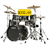 This drum kit is perfect for novice musicians.