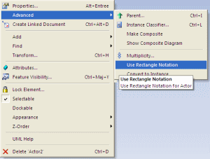 use rectangle notation - enterprise architect