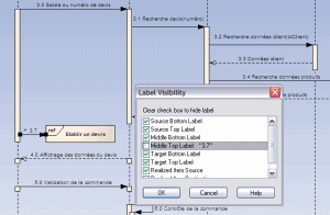 label visibility - enterprise architect