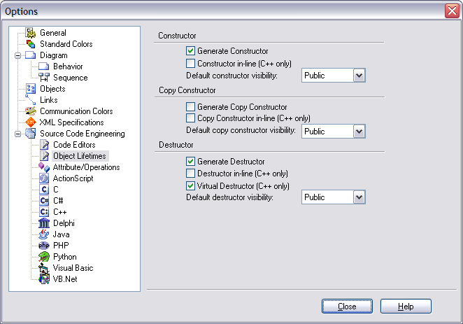 mda object lifetimes options