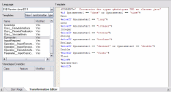 mda datatypes transformation